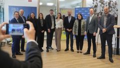 Directivos de Marriot co director de Turismo de Galicia, Xos� Merelles, no CSHG