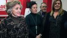Mar�a Luisa Carcedo, Mar�a Fern�ndez, Carmen Arbes� y Antonio R�os, en Langreo