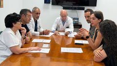 Reuni�n de responsables del �rea sanitaria de Ourense con representantes del colectivo Asotrame