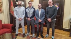 Directivos de la UD Ourense se reunieron con el alcalde y candidato de DO, Gonzalo J�come.