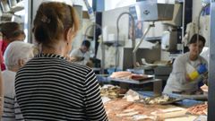 La pescadera del Mercado da Madalena, Ferrol.