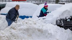 Vecinos en el puerto de Pajares