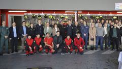 Los bomberos celebraron su festividad en el parque con las autoridades locales y representantes de cuerpos de seguridad.