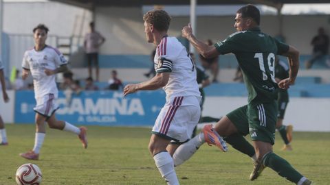 Roberto Arroyo, jugador del Racing, en un partico contra el Castilla