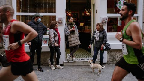 Carreras de San Silvestre en Ourense.La capital ourensana disfrut del ambiente festivo de su particular prueba de fin de ao