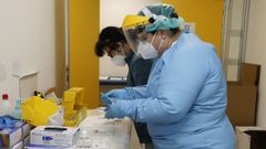 Pruebas de coronavirus en el Hospital P�blico da Mari�a