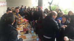 �Romer�a� con pinchos y empanada de los funcionarios judiciales de Vigo en huelga