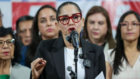 La excandidata presidencial de Ecuador Luisa Gonz�lez