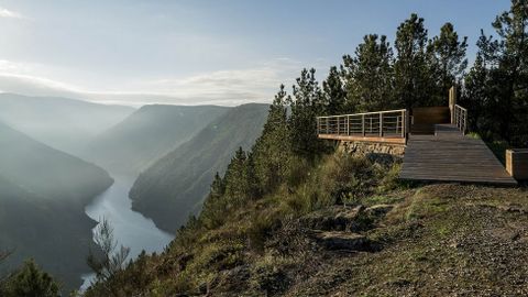 El mirador de Santiorxo est en una de las zonas ms abruptas del can del Sil