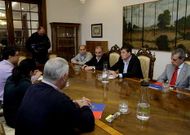 Besteiro, presidente de la Diputaci�n, estuvo presente en la reuni�n celebrada ayer.