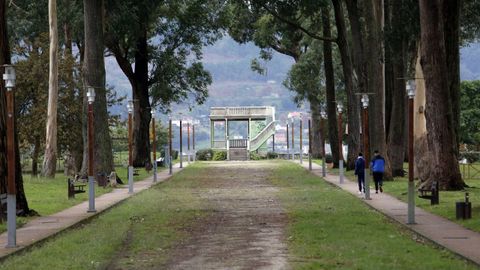 Parque del mirador de Monte Porreiro, en Pontevedra.