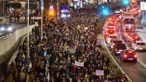 La manifestacin de A Corua