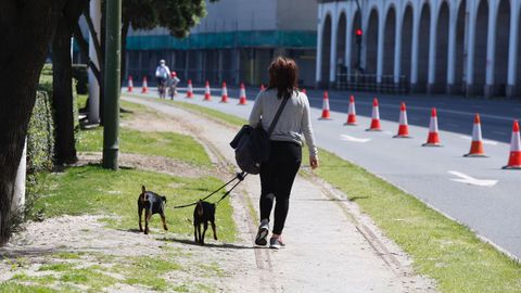 Disfrutando de un paseo por A Coru�a
