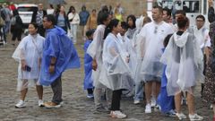 La lluvia tambi�n sorprendi� durante las fiestas del Ap�stol.
