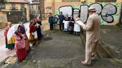 Un momento de la lectura del Manifiesto del Hambre en una imagen de archivo.
