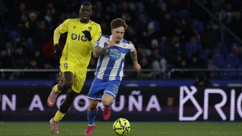Mario Soriano, durante el partido ante el C�diz.