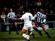 Jos� Manuel Aira y Emilio Viqueira en su etapa como jugadores del filial del Deportivo.