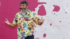 Imaxe de Pepo Suevos durante a Festa do Tinto de Barrantes.