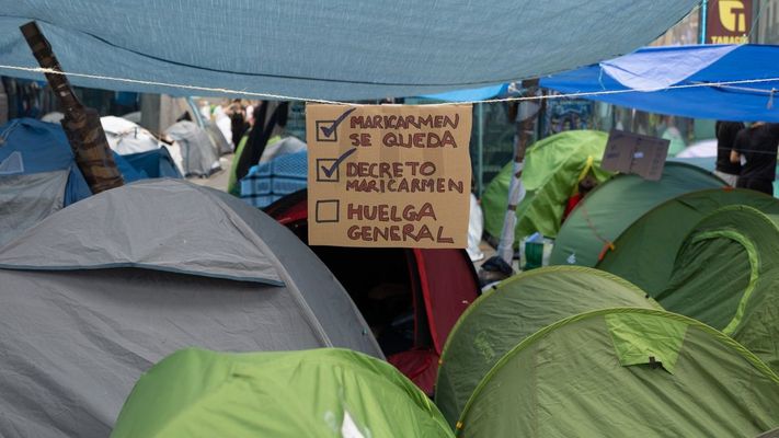 Acampada en la Puerta del Sol