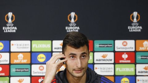 El futbolista del rival del Celta de este jueves, el Olympique de Lyon,�Dominik Greif.