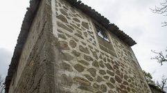 Fachadas decoradas con cal en las comarcas de Lemos y Chantada
