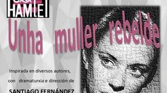 Cartel de la pieza teatral de CasaHamlet sobre Mar�a Casares