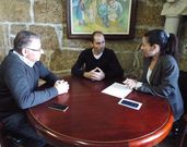 Cu��a, D�az y Gonz�lez mantuvieron ayer una reuni�n de trabajo.