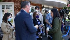 Katie Miller, portavoz de Pence, atendiendo a la prensa un d�a antes de dar positivo en covid-19