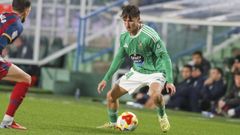 Azael, en un partido disputado en A Malata este curso. 