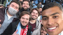 Mauricio Seelbach, Santiago Palacios, Pedro Portal, Mauricio Castillo, Francisco Laris, Diego Zubiran, de 23 a�os, pudieron saludar a Orbel�n