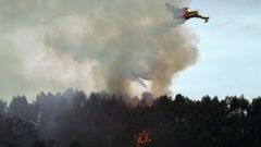 Extinci�n de los incendios en Asturias