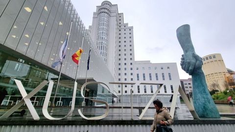 Imagen de hoy del edificio de la Cidade da Xustiza de Vigo