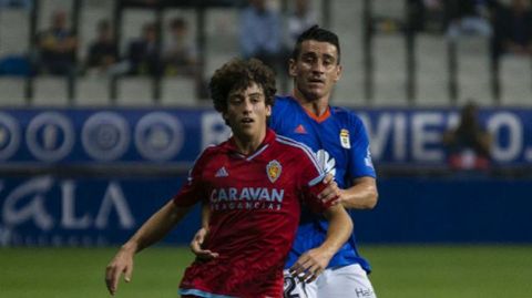 Berjonhorizontal.Saul Berjon durante un partido frente al Zaragoza