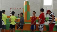 Imagen de archivo, del campamento de verano del 2018 en Viveiro, con actividades l�dicas