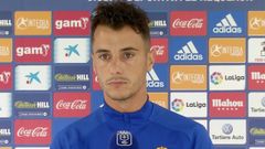 Sergio Tejera antes del inicio del entrenamiento en grupo