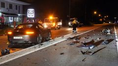 Uno de los accidentes de este fin de semana en Meis