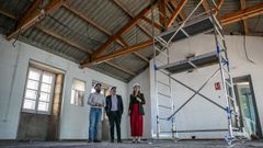 Bustelo, Vidal y Cachafeiro visitaron las obras que se est�n llevando a cabo en el inmueble.