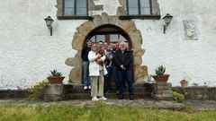 La familia de Salvador Borrós en la Casa do Palacio de Cantiz