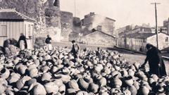 Mercado de oler�a na Mosqueira de Lugo nos anos vinte do pasado s�culo
