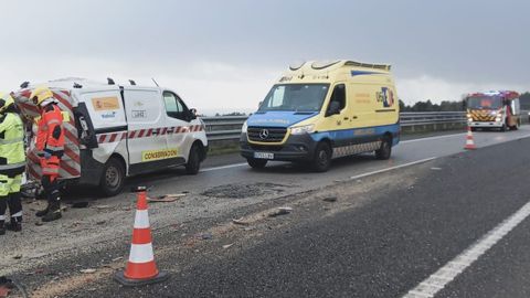 Ya hab�a una l�nea de conos colocada antes del accidente