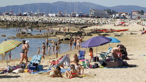 La playa de Ari�o, en Vilanova, donde se har�n algunas rutas.