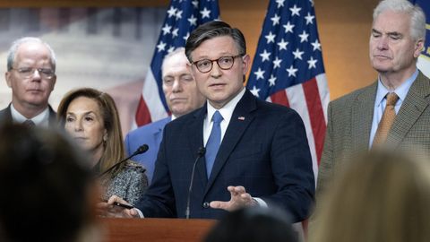 El presidente de la C�mara de Representantes, el republicano Mike Johnson