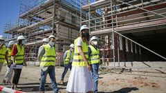 El presidente de la Diputacin acompa a la conselleira de Educacin en su visita este lunes a las obras del futuro centro gallego de FP