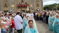 Da grande de la festividad de la Virgen de los Milagros en su santuario de Baos de Molgas.