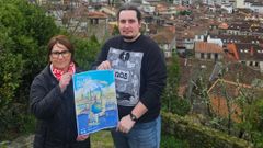 Mar�a L�pez y David Calvi�o presentaron �Debuxando Allariz�