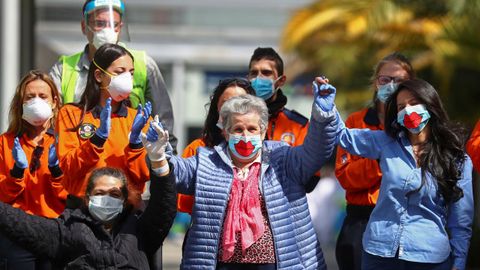 En la imagen, algunos de los ltimos pacientes de ifema 