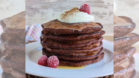 Un plato de tortitas preparado por Raquel Bayn