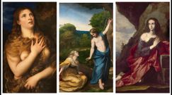 Detalle de una de las primeras versiones de Tiziano de la �Magdalena penitente� (circa 1530), un �leo que se conserva en el florentino palacio Pitti. �Noli me tangere� (c. 1525), de Correggio, y �Magdalena penitente� (1641), de Jos� de Ribera, ambas obras forman parte de la colecci�n del museo del Prado