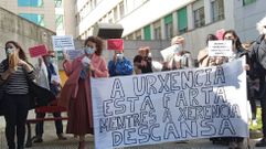 El personal de Urgencias protagoniz� una concentraci�n esta ma�ana