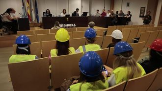 La directiva del Anpa en la sesi�n plenaria de la tarde del jueves